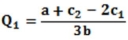 The (inverse) demand in a Cournot duopoly is P = a - b (Q<sub>1</sub> + Q<sub>2</sub>), and costs are C<sub>1</sub>(Q<sub>1</sub>) = c<sub>1</sub>Q<sub>1</sub> and C<sub>2</sub>(Q<sub>2</sub>) = c<sub>2</sub>Q<sub>2</sub>. Show that the Cournot equilibrium levels of output are   and   .