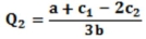 The (inverse) demand in a Cournot duopoly is P = a - b (Q<sub>1</sub> + Q<sub>2</sub>), and costs are C<sub>1</sub>(Q<sub>1</sub>) = c<sub>1</sub>Q<sub>1</sub> and C<sub>2</sub>(Q<sub>2</sub>) = c<sub>2</sub>Q<sub>2</sub>. Show that the Cournot equilibrium levels of output are   and   .