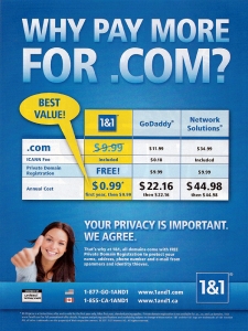   1&1 Ad -reminder ad A)  reinforces previous knowledge of a product. B)  assures current users they made the right choice. C)  promotes a specific brand's features and benefits. D)  tells people what a product is, what it can do, and where it can be found. E)  shows one brand's strengths relative to those of competitors.