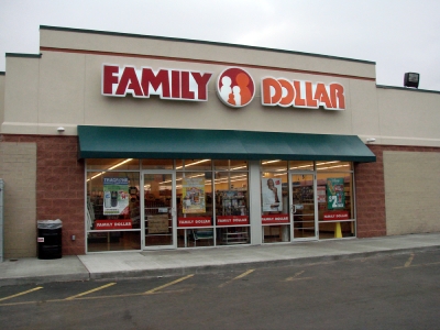   Family Dollar Stores Photo -Consider the photo above.Family Dollar Stores,like 99¢ Stores,use what type of pricing policy? A)  target B)  customary C)  flexible D)  one E)  below-market