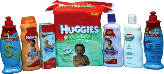   Huggies Photo -Co-branding involves __________. A)  combining a corporate brand with a new brand B)  pairing two brand names of two manufacturers on a single product C)  using the same brand names for the same product in multiple countries D)  using the same name for the original product and for all subsequent product line extensions E)  using a current brand name to enter a different product class