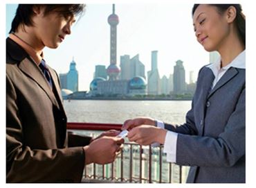     -Consider the Business Card Exchange Photo shown above. Exchanging business cards in Asia is done according to the customs and norms of the country or region. This protocol is considered important during which stage of the personal selling process? A) presentation B) follow-up C) preapproach D) close E) approach