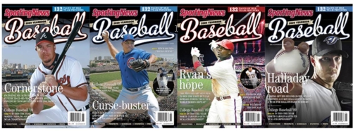 The Sporting News Baseball Yearbook uses 16 different covers featuring a baseball star from each of its regions in the United States.Four samples are shown in TB Figure 2.This is a great example of a: TB Figure: 2   A) interest-based segmentation. B) segmenting organizational markets. C) one product and multiple market segments. D) multiple products and multiple market segments.