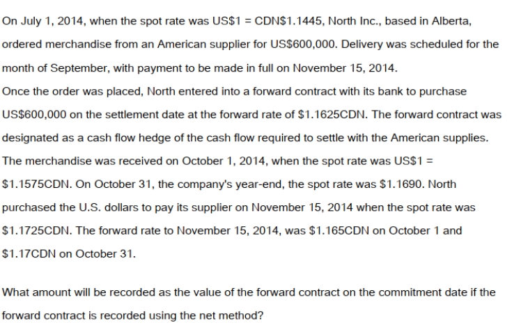   A)  A liability of $6,000. B)  Nil. C)  An asset of $6,000. D)  An asset of $10,800
