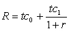 Assume two people,Tom and Rose,live for two periods and are taxed on consumption in both periods.In period 0,Rose has consumption of 50.In period 1,Rose has consumption of 50.Tom has consumption of 40 in period 0.Use the formula below for lifetime consumption tax liability,R<sup>i</sup>,to find out what Tom's period 1 consumption must be,to ensure that tax liabilities between the two are equal,if the consumption tax rate is 9% and the rate of interest is 4%,  