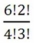 What does   equal? A)  640 B)  36 C)  10 D)  120