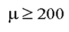 If the null hypothesis is   and the alternate hypothesis states that µ is less than 200, then, a two-tail test is being conducted.
