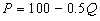 <strong>firm faces the demand for its product, ,as shown in the figure below.It produces under conditions of constant costs in the long run,and LMC = LAC = $12 per unit. Under uniform pricing,consumers enjoy $______ of consumer surplus.</strong> A)$1,872 B)$1,936 C)$2,474 D)$2,500