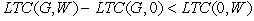Economies of scope in the production of goods G and W exist if A)    B)    C)    D) both a and c E) both b and c