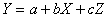 In the regression model   ,a test of the hypothesis that parameter c equals zero is A) an F-test. B) an R<sup>2</sup>-test. C) a zero-statistic. D) a t-test. E) a Z-test.