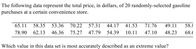 <strong> </strong> A) $10.11 B) $68.69 C) $78.90 D) $68.79