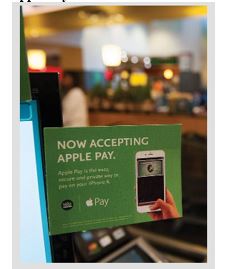 Apple Pay Ad   -Technological advances sometimes have disruptive effects.One great advance can replace or substitute for existing products in a relatively short period.Apple Pay for iPads and iPhones is most likely to replace or substitute for A)  financial market trades. B)  digital video recorders. C)  credit cards and cash. D)  printed catalogs. E)  online banking.