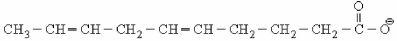 To oxidize the fatty acid molecule shown below,what enzyme(s) is(are) needed in addition to the enzymes needed for β-oxidation?   A) Enoyl-CoA isomerase only. B) 2,4-dienoyl-CoA reductase only. C) Both enoyl-CoA isomerase and 2,4-dienoyl-CoA reductase. D) No additional enzymes are needed besides the normal ones for β-oxidation.