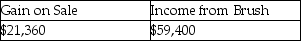 <strong>If Bird uses the actual-sale-date sales assumption,its gain on the sale and income from Brush for 2014 will be</strong> A) B) C) D)