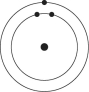 Refer to the following figure to answer the following questions.    -Which one of the atoms shown would be most likely to form a cation with a charge of +1? A)    B)    C)    D)    E)   