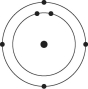 Refer to the following figure to answer the following questions.    -Which one of the atoms shown would be most likely to form a cation with a charge of +1? A)    B)    C)    D)    E)   