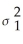 A two-tailed test for two population variances could have a null hypothesis like the following: H<sub>0</sub> :   =  