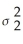 A two-tailed test for two population variances could have a null hypothesis like the following: H<sub>0</sub> :   =  
