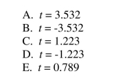 Calculate the appropriate test statistic. A large software development firm recently relocated its facilities. Top management Is interested in fostering good relations with their new local community and has Encouraged their professional employees to engage in local service activities. They Believe that the firm's professionals volunteer an average of more than 15 hours per Month. If this is not the case, they will institute an incentive program to increase Community involvement. A random sample of 24 professionals yields a mean of 16.6 Hours and a standard deviation of 2.22 hours. The correct value of the test statistic for the Appropriate hypothesis test is