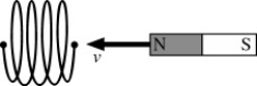 <strong>While a magnet is moved toward the end of a solenoid,a voltage difference is induced between the two ends of the solenoid wire.The voltage difference would be larger if </strong> A)the speed of the magnet were increased. B)the solenoid contained more loops (while having the same length). C)the bar magnet produced a stronger magnetic field. D)All of the above statements are true. E)Only two of the above statements are true.