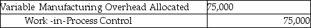 During October Foxmore Inc.used $250,000 in manufacturing overhead costs,of which $66,500 was variable.Budgeted manufacturing overhead was $229,500,of which $75,000 was variable.Which of the following entries for manufacturing overhead could have been recorded? A) B) C) D) E)