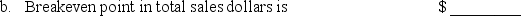Black Pearl, Inc., sells a single product. The company's most recent income statement is given below.    Required:         
