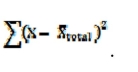    The __________ sum of squares is defined as