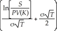 Consider the following equation: C = S × N   - PV(K) × N   In this equation, the term σ represents: A) the number of days to expiration. B) the number of years to expiration. C) the expected return on the stock. D) the annual volatility of the stock.