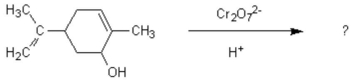 Oxidation of the following alcohol via the conditions below yields spearmint oil. What new functional group is formed in the reaction to yield spearmint?   A)  aldehyde B)  carboxylic acid C)  ketone D)  amine E)  ester