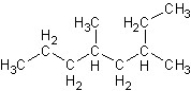 What is the correct IUPAC name for the following structure?   A)  2-ethyl-3- methylheptane B)  3, 5 - dimethyloctane C)  4-methyl-6-ethylheptane D)  4, 6 - dimethyloctane E)  3, 5 - dimethyloctyl