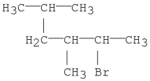 What is the IUPAC name for the following molecule?   A)  2-bromo-4-isopropyl-3-methylbutane B)  2-bromo-3,5-dimethylhexane C)  3,5-dimethyl-2-bromohexane D)  2-bromo-3-methyl-4-propylbutane E)  2-bromo-5,5,3-trimethylpentane