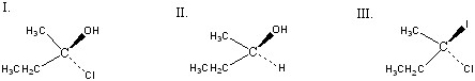 Which of the following chiral compounds is(are)  S enantiomer(s) ?   A)  I B)  II C)  III D)  I + II E)  II + III