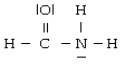 For the molecule   A)  the hybridization for C is sp3 B)  the hybridization for N is sp2 C)  the hybridization for O is sp3 D)  N is not hybridized E)  the hybridization for C is sp2