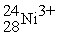 <strong>A cation has 28 neutrons and 21 electrons. If it has a +3 charge, what is its correct symbol?</strong> A) B) C) D) E)