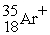 Write the appropriate symbol for the species containing 18 neutrons, 17 protons, and 16 electrons. A)    B)    C)    D)    E)   