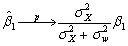 Give at least three examples where you could envision errors-in-variables problems.For the case where the measurement error occurs only for the explanatory variable in the simple regression case,derive   .
