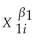 Indicate whether or not you can linearize the regression functions below so that OLS estimation methods can be applied: (a)Yi =   (b)Yi =       + ui