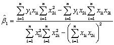 In the multiple regression model with two explanatory variables Yi = β0 + β1X1i + β2X2i + ui the OLS estimators for the three parameters are as follows (small letters refer to deviations from means as in zi = Zi -   ):       You have collected data for 104 countries of the world from the Penn World Tables and want to estimate the effect of the population growth rate (X1i)and the saving rate (X2i)(average investment share of GDP from 1980 to 1990)on GDP per worker (relative to the U.S. )in 1990.The various sums needed to calculate the OLS estimates are given below:   = 33.33;   = 2.025;   =17.313   = 8.3103;   = .0122;   = 0.6422   = - 0.2304;   = 1.5676;   = -0.0520 The heteroskedasticity-robust standard errors of the two slope coefficients are 1.99 (for population growth)and 0.23 (for the saving rate).Calculate the 95% confidence interval for both coefficients.How many standard deviations are the coefficients away from zero?