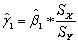(Requires Appendix material)Consider the sample regression function   , where * indicates that the variable has been standardized.What are the units of measurement for the dependent and explanatory variable? Why would you want to transform both variables in this way? Show that the OLS estimator for the intercept equals zero.Next prove that the OLS estimator for the slope in this case is identical to the formula for the least squares estimator where the variables have not been standardized,times the ratio of the sample standard deviation of X and Y,i.e. ,   .