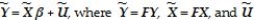 Define the GLS estimator and discuss its properties when Ω is known.Why is this estimator sometimes called infeasible GLS? What happens when Ω is unknown? What would the Ω matrix look like for the case of independent sampling with heteroskedastic errors,where var(ui   Xi)= ch(Xi)= σ2   ? Since the inverse of the error variance-covariance matrix is needed to compute the GLS estimator,find Ω-1.The textbook shows that the original model Y = Xβ + U will be transformed into   = FU,and   F = Ω-1.Find F in the above case,and describe what effect the transformation has on the original data.
