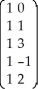 Let Y =   and X =   Find   X,   Y, (   X)-1 and finally (   X)-1   Y.