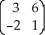 In order for a matrix A to have an inverse,its determinant cannot be zero.Derive the determinant of the following matrices: A =   B =   X'X where X = (1 10)