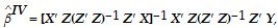 (Requires Matrix Algebra)The population multiple regression model can be written in matrix form as Y = Xβ + U where Y =   ,U =   ,X =   ,and β =   Note that the X matrix contains both k endogenous regressors and (r +1)included exogenous regressors (the constant is obviously exogenous). The instrumental variable estimator for the overidentified case is   where Z is a matrix,which contains two types of variables: first the r included exogenous regressors plus the constant,and second,m instrumental variables. Z =   It is of order n × (m+r+1). For this estimator to exist,both (   Z)and [   Z(   Z)-1   X] must be invertible.State the conditions under which this will be the case and relate them to the degree of overidentification.