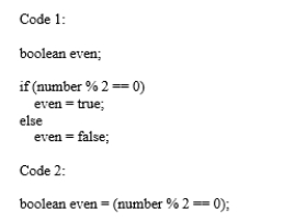 Analyze the following code:   A)  Code 2 has syntax errors. B)  Code 1 has syntax errors. C)  Both Code 1 and Code 2 have syntax errors. D)  Both Code 1 and Code 2 are correct, but Code 2 is better. 
