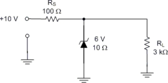     - What is the value of the load voltage for the circuit? A)  6.4 V B)  6 V C)  5.6 V D)  None of the above.