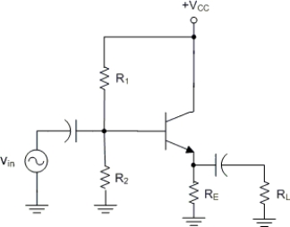     -The circuit in Figure is a amplifier. A)  Common emitter B)  Common collector C)  Common base D)  Class C