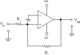     -The circuit in Figure has values of Rf= 10 kΩ, Ri= 2 kΩ, and ±10 V supply voltages. What is the LTP voltage for the circuit? A)  1.8 V B)  4.5 V C)  -1.8 V D)  -4.5 V