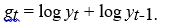 <strong>The relationship between the level of growth of an economic variable,gt,and its level,yt,is best approximated as</strong> A) B) C) D) E)