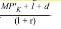 <strong>The marginal benefit from investment for a firm is equal to</strong> A) B) C) D) E)