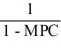 The total government expenditure multiplier A)  is the ratio of total increase in real output to the increase in government spending. B)  is the total increase in the demand for goods. C)  equals   D)  is the ratio of total increase in demand for goods to the increase in government spending. E)  equals the MPC.